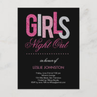 Girls Night Out Bachelorette Party Invitation