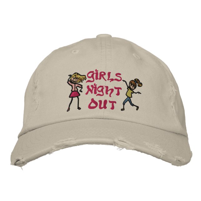 Girl's Night Out Embroidered Hat (Front)