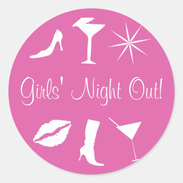 Girls' Night Out! Envelope Sticker Seal (Front)