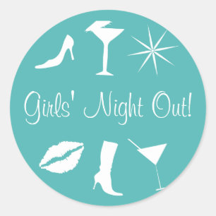 Girls' Night Out! Envelope Sticker Seal