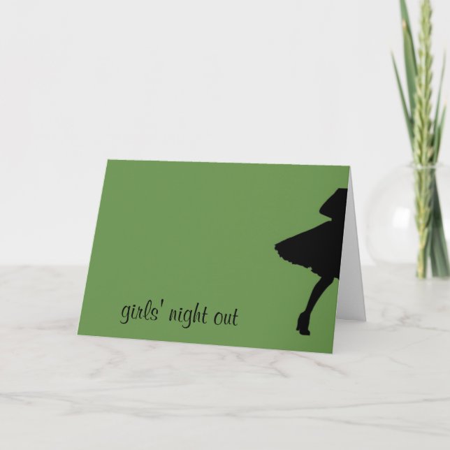 girls' night out invitation (Front)