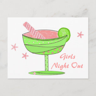Girls Night Out Invitation Postcard