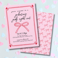 Girls Night Pink And Red Galentine's Day