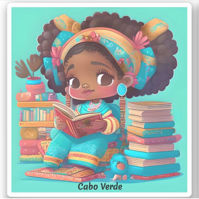 Girls of the World Reading - Cabo Verde (Front)