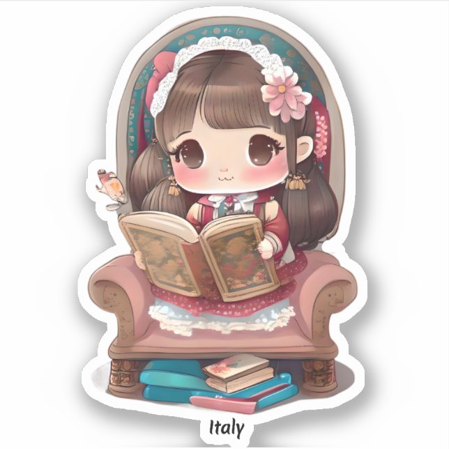 Girls of the World Reading - Italy (Front)