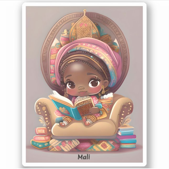 Girls of the World Reading - Mali (Front)