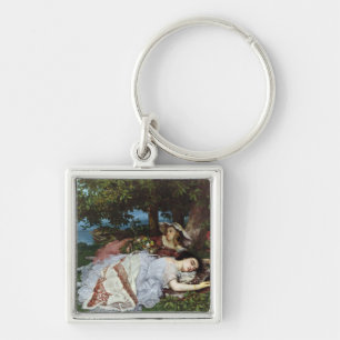Girls on the Banks of the Seine, 1856-57 Keychain