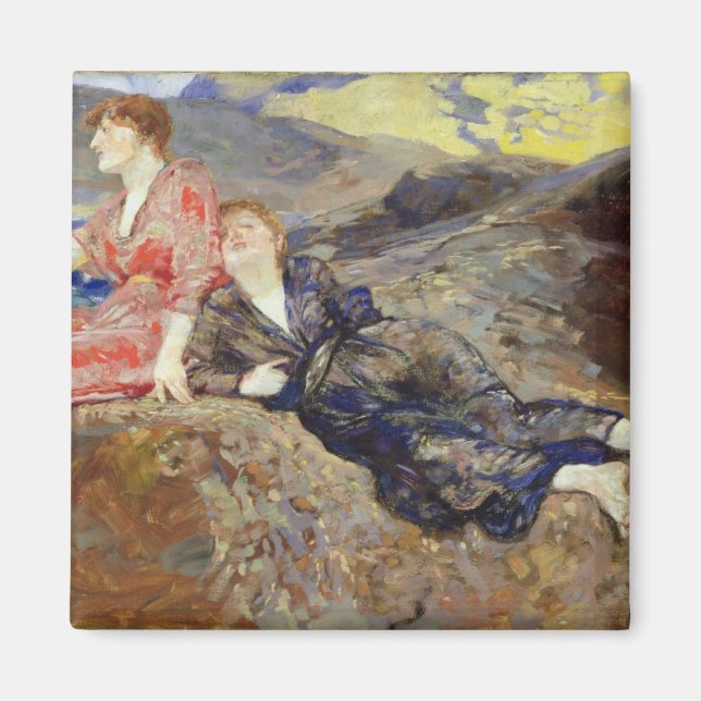 Girls on the Shore, c.1884-85 Magnet (Front)
