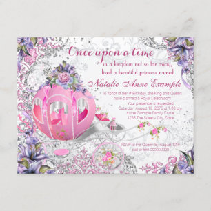 Girls Once Upon a Time Fairy Tale Birthday Invitation