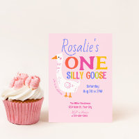 Girls One Silly Goose Summer Kids First Birthday