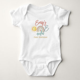 Girl's Onederful First Birthday Baby Bodysuit