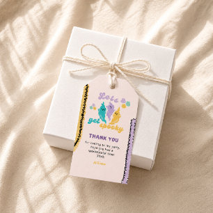 Girls Pastel Boo Halloween Spooky Cute Thank You Gift Tags