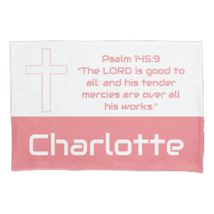 Girl's Personalized Biblical Pillow Case