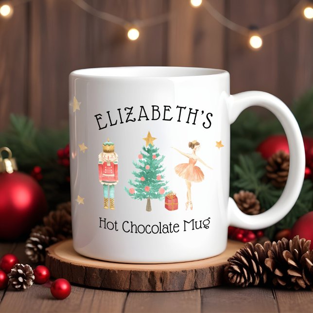 Girl's Personalized Nutcracker Chocolate Mug (Creator Uploaded)