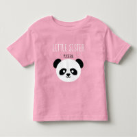 Girls Personalized Panda Kawaii Little Sister