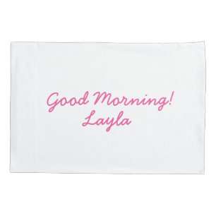 Girls personalized pillowcase