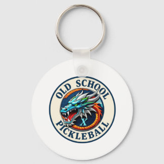 Girls Pickleball Dragon X Team Old School Keychain