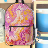 Girls Pink Ink Swirls Groovy Retro