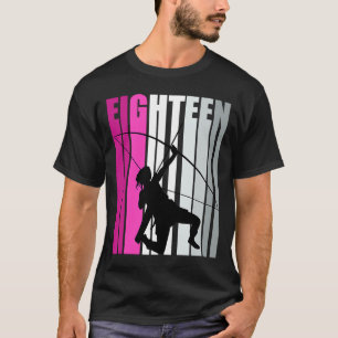 Girls Pinky Archery 18th Birthday Bow Arrow Archer T-Shirt