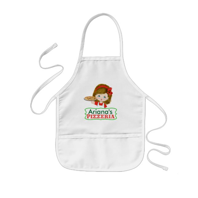 Girls Pizzeria Party Apron (Front)
