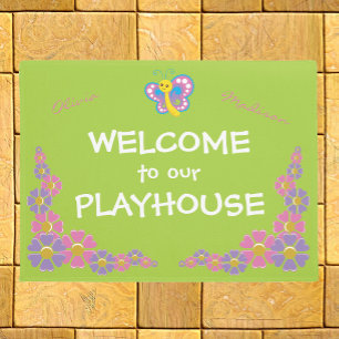 Girls Playhouse welcome Doormat