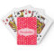 Girl's polka dot named playing cards