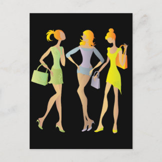girls postcard