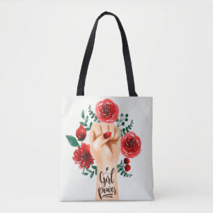 girls power  tote bag