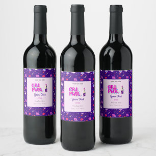 Girls Power Wine Label