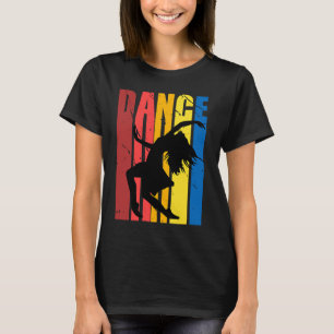 Girls Pretty Retro Dancer Birthday Party Dancer Co T-Shirt