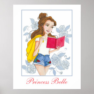 Girl's Princess Poster, Modern Princess Belle Poster