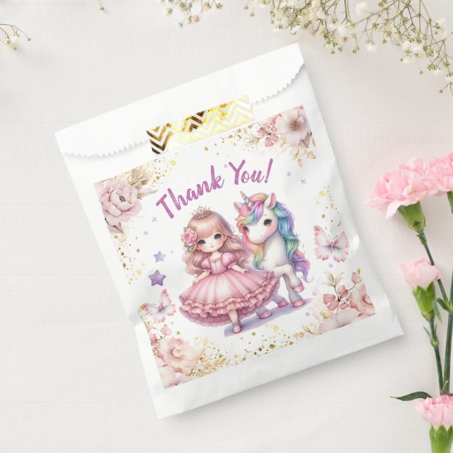 Girls Princess Unicorn Birthday Birthday Party Favour Bag (Sealed)