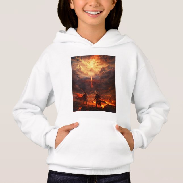 Girl's Pullover Hoodie 👧 (Front)