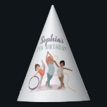 Girls Purple Cute Gymnastics Kids Birthday Party Hat<br><div class="desc">This cute and modern sports-themed kids birthday party hat design features a purple gymnastics design. The hat can be personalized with your girls name and age. The perfect elegant sports-themed addition to your child's birthday party!</div>