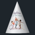 Girls Purple Cute Gymnastics Kids Birthday Party Hat<br><div class="desc">This cute and modern sports-themed kids birthday party hat design features a purple gymnastics design. The hat can be personalized with your girls name and age. The perfect elegant sports-themed addition to your child's birthday party!</div>