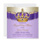 Girls Purple Gold Royal Baby Shower