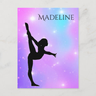 Girls Purple Gradient  Postcard