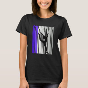 Girls Purple Rhythmic Gymnastics Birthday Sayings  T-Shirt