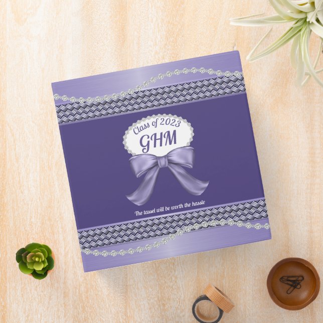Girls Purple School Memories Binder (In Situ)