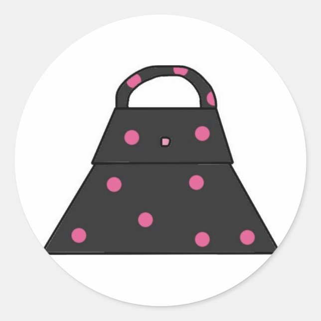Girls Purses Classic Round Sticker (Front)