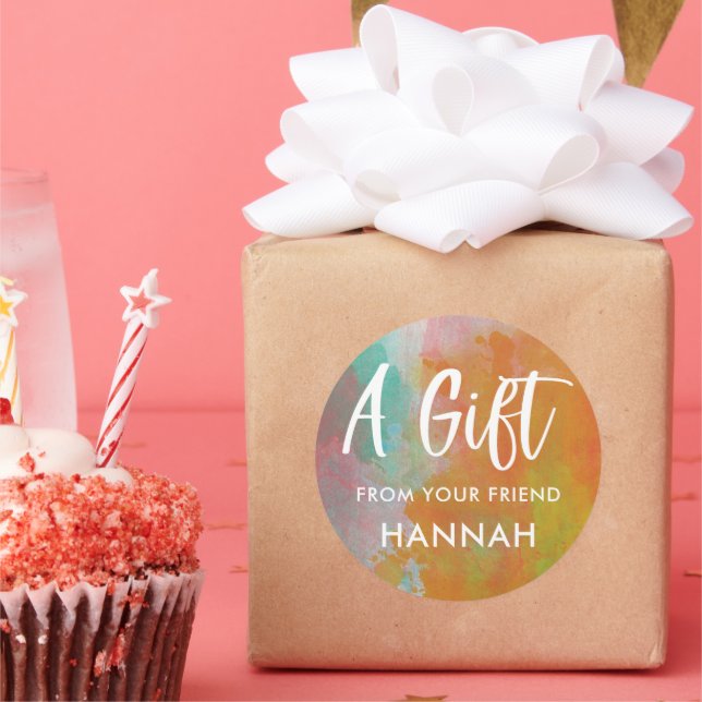 Girls Rainbow Birthday Stickers (Party)