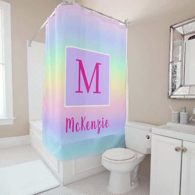 Girls Rainbow Monogram Personalized Name (In Situ)