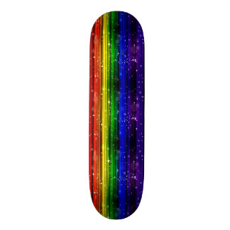Girls Rainbow Sparkle Skateboard