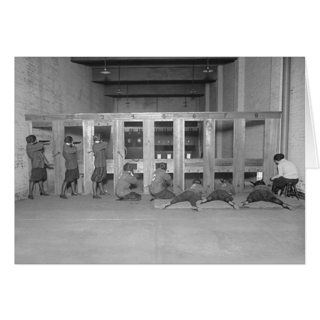 Girls Rifle Team, 1922 (Front Horizontal)