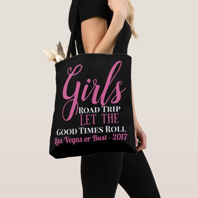 Girls Road Trip Tote Bag (Close Up)
