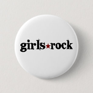 Girls Rock 2 Inch Round Button
