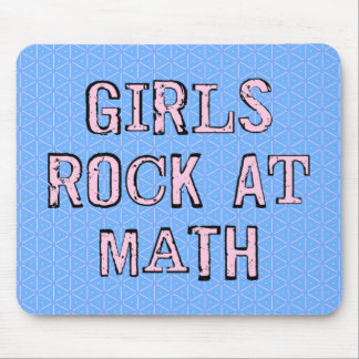 Girls Rock At Math Mouse Pad