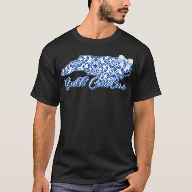 Girls 'Round Here NC Coquette Midnight T-Shirt (Front)