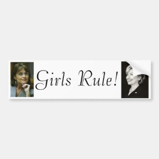 Girls Rule Bumper Sticker