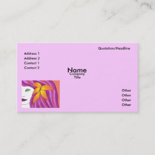 Girls Rule Business Card Template
